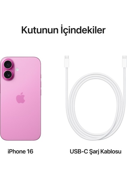 iPhone 16 512GB Pembe Sıfırdan Farksız Ürün
