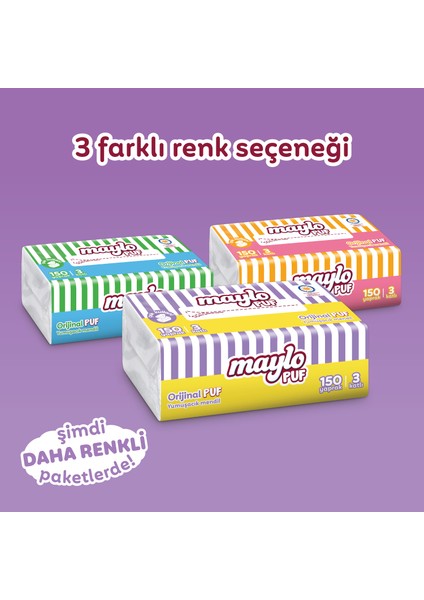 Puf Mendil 150'li Tek Paket