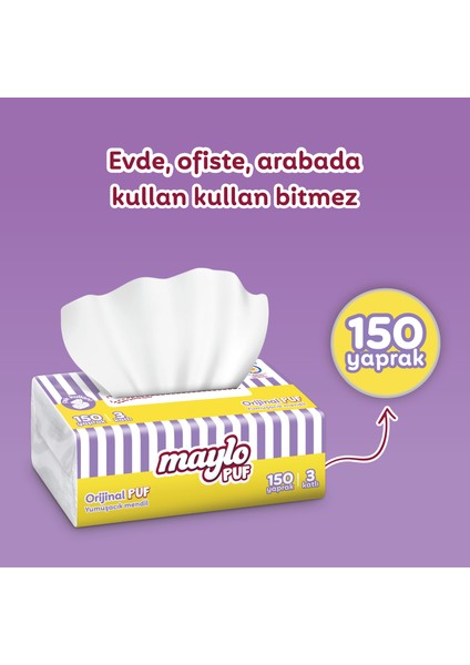 Puf Mendil 150'li Tek Paket