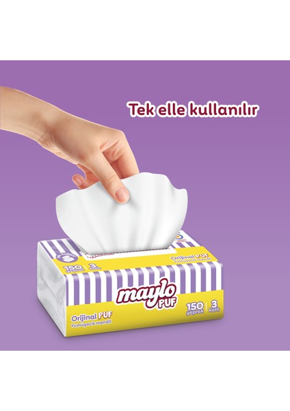 Puf Mendil 150'li Tek Paket