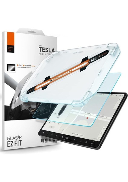 Tesla Model 3 / Y Dashboard Dokunmatik Ekran Için Tasarlanmış Temperli Cam Ekran Koruyucu - Mat (Yurt Dışından)