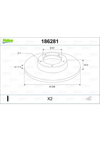 Fren Dıskı Arka Mercedes 190 W201 W202 W124 C124 A2024230012-A2014231212