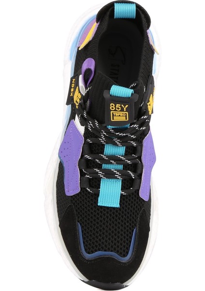 - Siyah Renk Bağcıklı Erkek Sneaker