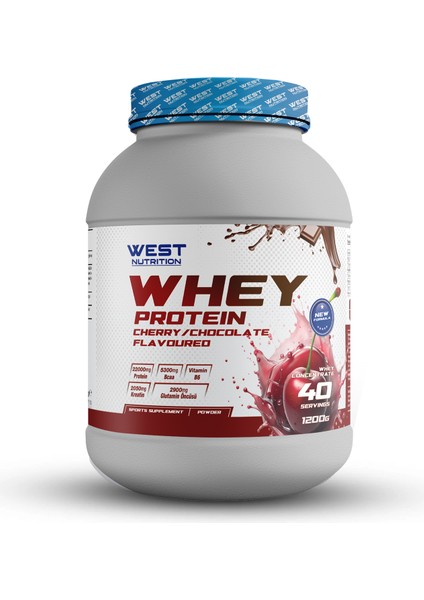 Whey Protein Tozu 1200 GR40 Servis Vişne&çikolata