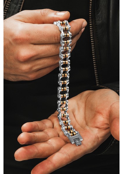 Ottoman Kalın Motosiklet Zinciri Erkek Çelik Bileklik fiyatları