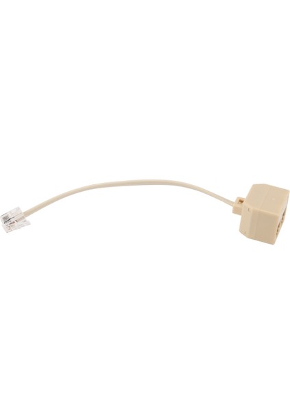 Telefon RJ11 Erkek Hattından Çift RJ11 Dişi Jack Filtre Splitter Adaptörüne (Yurt Dışından)