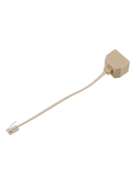 Telefon RJ11 Erkek Hattından Çift RJ11 Dişi Jack Filtre Splitter Adaptörüne (Yurt Dışından)