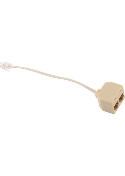 Telefon RJ11 Erkek Hattından Çift RJ11 Dişi Jack Filtre Splitter Adaptörüne (Yurt Dışından)