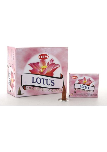 Lotus Aromalı Konik Tütsü 120 Li
