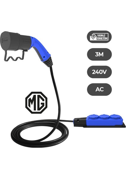 Mg Elektrikli Araçlardan Güç Alın: V2L 3'lü Uzatma Priz Adaptör fiyatları