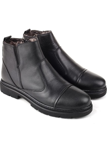 428 Erkek Deri Klasik Kürklü Bot fiyatları