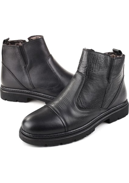 428 Erkek Deri Klasik Kürklü Bot modelleri