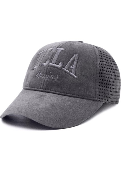 Tomısın Koyu Gri Baseball Cap Fileli ve Metal Tokalı Standard Fit Unisex Şapka