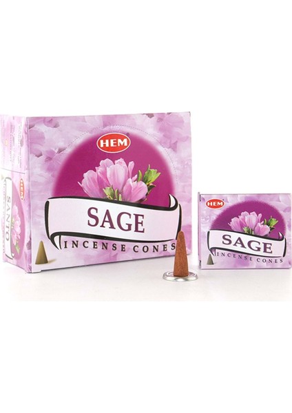 Sage Aromalı Konik Tütsü 120 Li