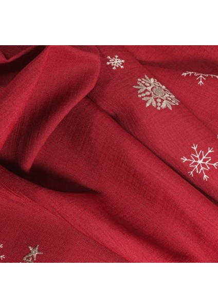 Dolce Gardenya Nakışlı Yılbaşı Kırmızı Masa Örtüsü fiyatları