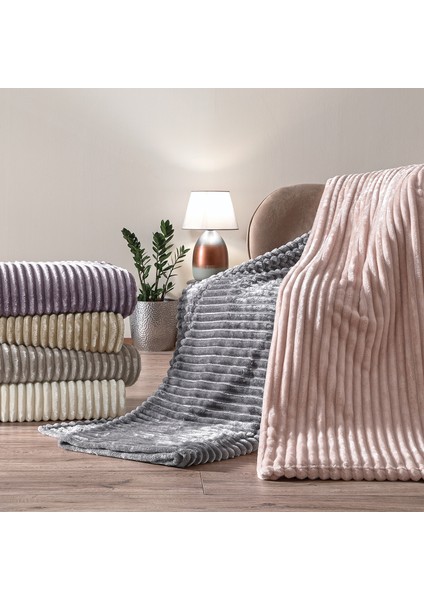 Sova Tek Kişilik Wellsoft Battaniye - Antrasit modelleri