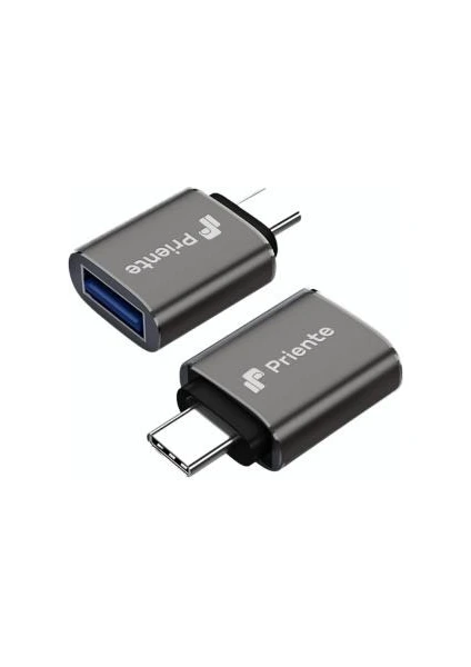 CCA01 Type-C To USB 3.1 Dönüştürücü Metal Adaptör Mini Otg (Priente Türkiye Garantili)