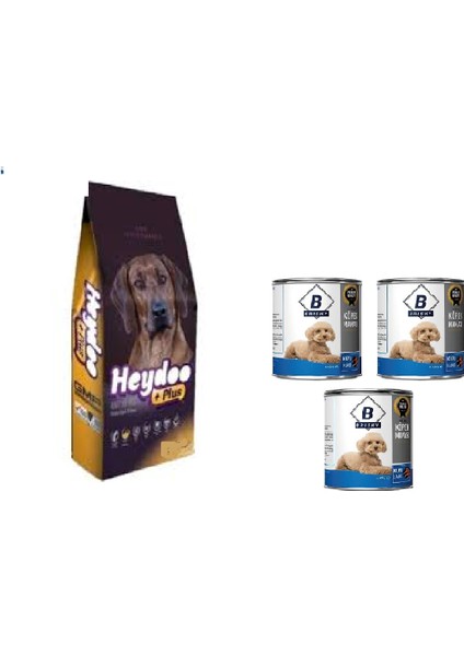 Yüksek Enerjili Kuzuetli Köpek Kuru Mama 2 kg 28 Proteinli+( Konserve Mama 415 Grx3 Adet)