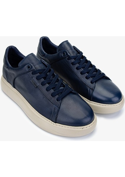 Erkek Deri Lacivert Sneakers & Spor Ayakkabı 04 4203 Erk Ayk Sk24-25 Lacı Dr