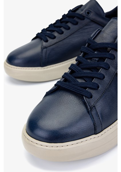 Erkek Deri Lacivert Sneakers & Spor Ayakkabı 04 4203 Erk Ayk Sk24-25 Lacı Dr