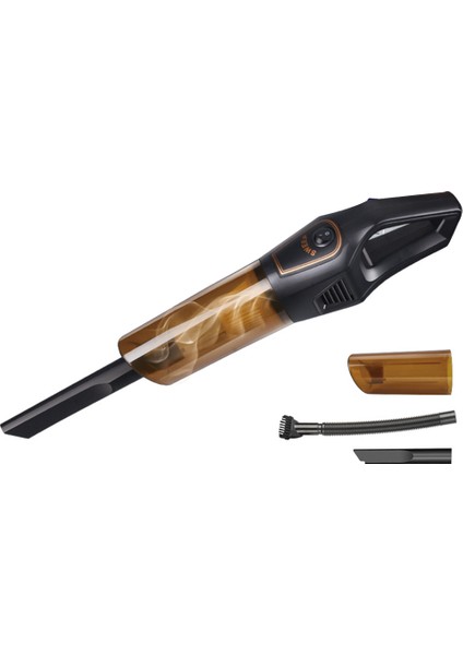 9000PA Kablosuz Araba Süpürgesi 2'si 1 Arada Üflenebilir Kablosuz Siyah (Yurt Dışından)