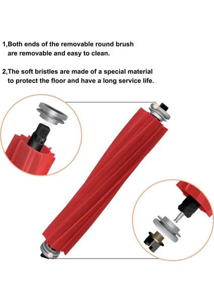 Xiaomi Roborock S7 S70 S75 S7MAX Filtre Bezi Için Ana Fırça Yan Fırça (Yurt Dışından) modelleri