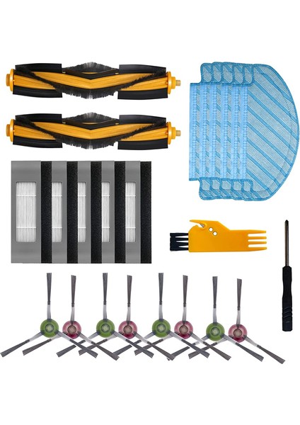 Rulo Fırça Bezi Ecovacs Deebot N8 Için Temizleme Aksesuarlarını Değiştirin (Yurt Dışından)