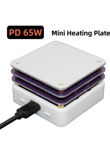Pd 65W Mini Ekran Ayarlanabilir Sabit Sıcaklık Isıtma Masası, B (Yurt Dışından)