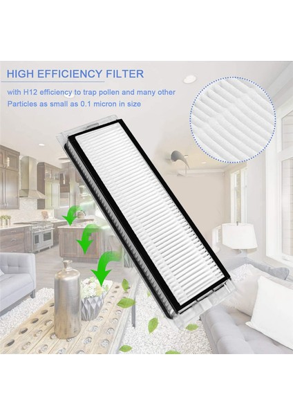 Roborock Q Revo / P10 A7400RR Ana Yan Fırça Filtre Paspası Için 20 Adet (Yurt Dışından)