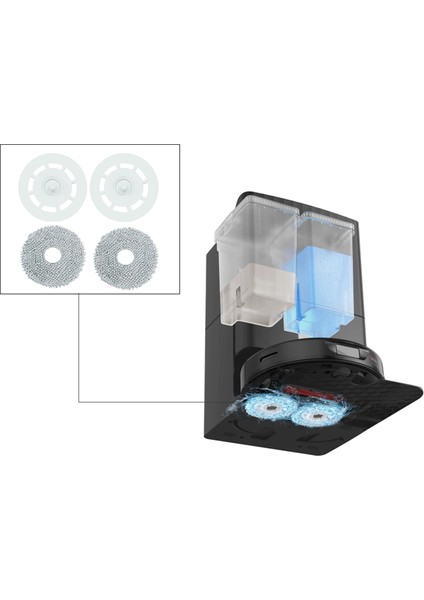Roborock Q Revo / P10 A7400RR Ana Yan Fırça Filtre Paspası Için 20 Adet (Yurt Dışından)