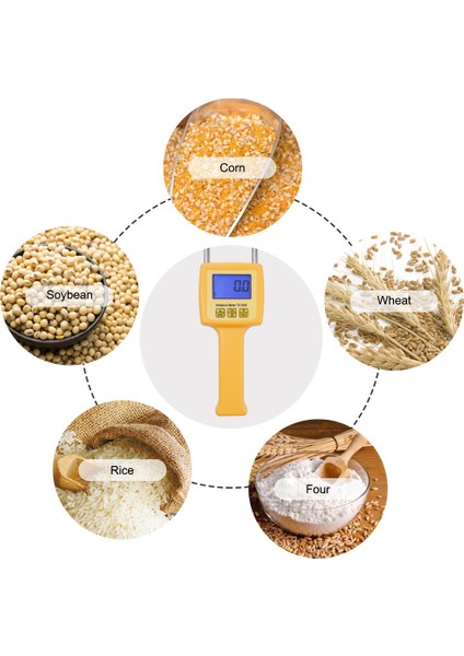 Mısır, Buğday, Pirinç, Fasulye, Buğday Unu Için Dijital Nem Ölçer TK100S (Yurt Dışından)