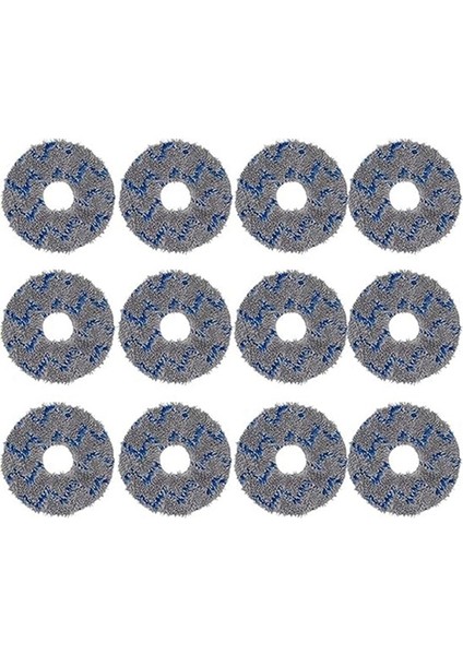 Ecovacs T10 Turbo / Omnı Elektrikli Süpürge Yıkanabilir Paspas Pedleri 12 Adet (Yurt Dışından)