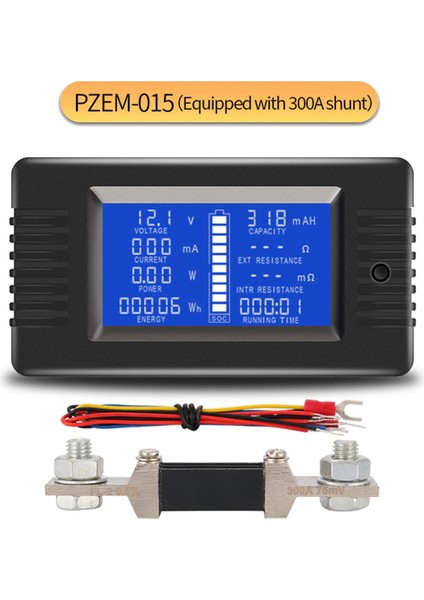 PZEM015 Dijital 0-200V Voltaj Akım 300A Şönt Akü Ölçer (Yurt Dışından)