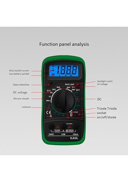 Voltmetre Voltaj Ampermetre Test Cihazı Osiloskop Kiti (Yurt Dışından) indirimleri