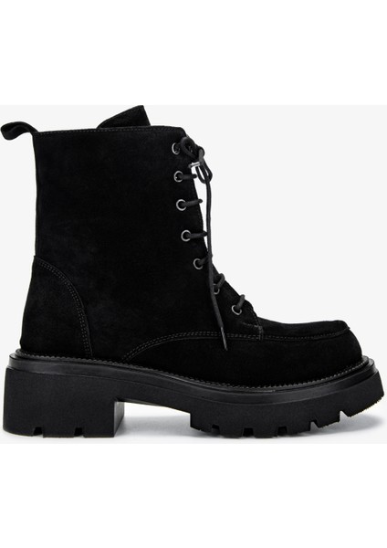 Kadın Siyah Süet Casual Bot 1078 25040 Bn Bot Sk24-25 Sıyah Suet