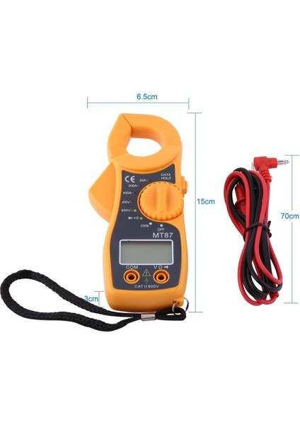 Voltaj Direnci ve Akımı Ölçmek Için LCD Ekranlı Multimetre (Yurt Dışından)