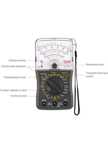 Yüksek Hassasiyetli El Tipi Analog Multimetre Ac/dc Voltmetre Ampermetre (Yurt Dışından)