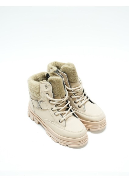 Roller Günlük Içi Kürklü Kız Çocuk Bot, Bej (Ladik)