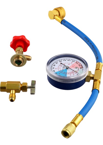 R134A Set Freon Dolum Ekipmanı Adaptörü Klima Manometresi (Yurt Dışından)