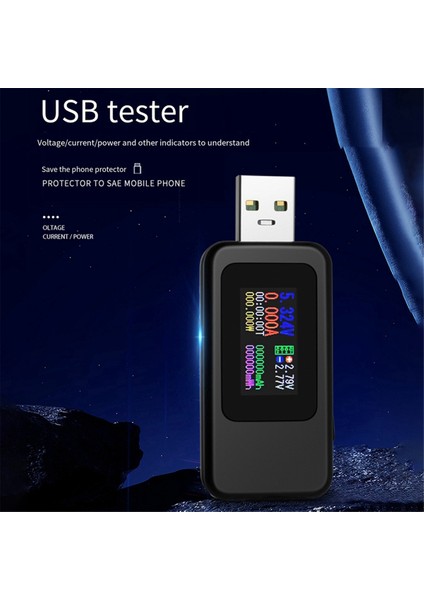 10'u 1 Arada USB Test Cihazı Dc Dijital Voltmetre Amperimetro Voltaj Ölçer (Yurt Dışından)