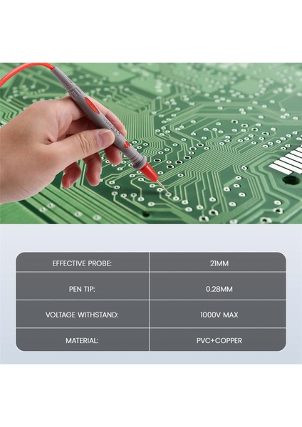 Test Probu Kalem Multimetre Kalem Silikon Test Uçları 20A 1000V (Yurt Dışından)