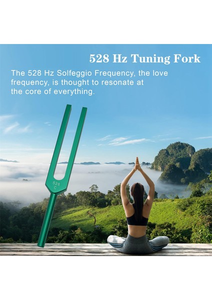 Diyapazon, 528 Hz Şifa Çakrası Için Diyapazon, Yeşil (Yurt Dışından)