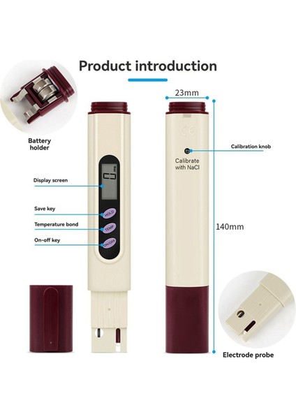 Içme Suyu Için Taşınabilir Tds Ölçer Su Kalitesi Test Cihazı (Yurt Dışından) fırsatları