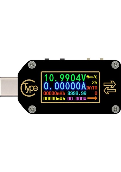 Rd TC66 Tip-C Pd Tetik USB Voltmetre Ampermetre Voltaj 2 Yollu (Yurt Dışından)