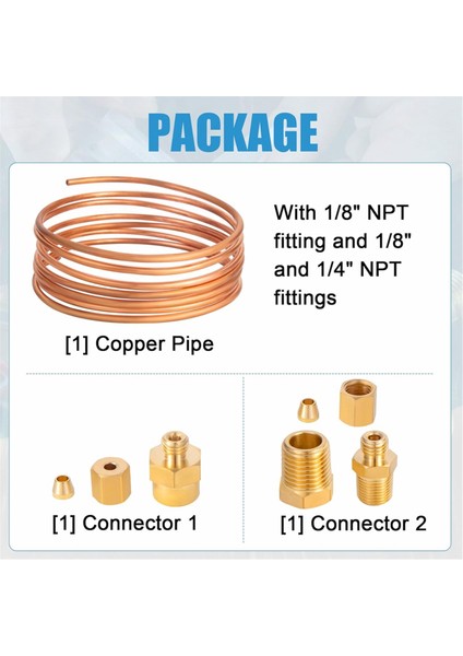 72 Inç Yağ Basınç Ölçer Boru Takımı, Bakır Boru Seti (Yurt Dışından)