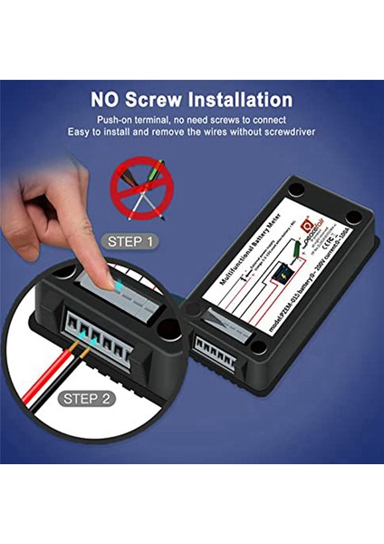 Akü Monitör Metre Ampermetre Dijital Dc 0-200V Şönt 100A Multimetre (Yurt Dışından) indirimleri