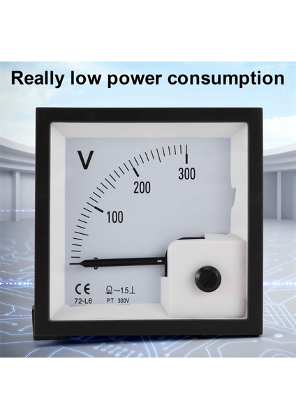 72-L6 Voltmetre 300V Işaretçi Tip Voltaj Ölçer (Yurt Dışından)