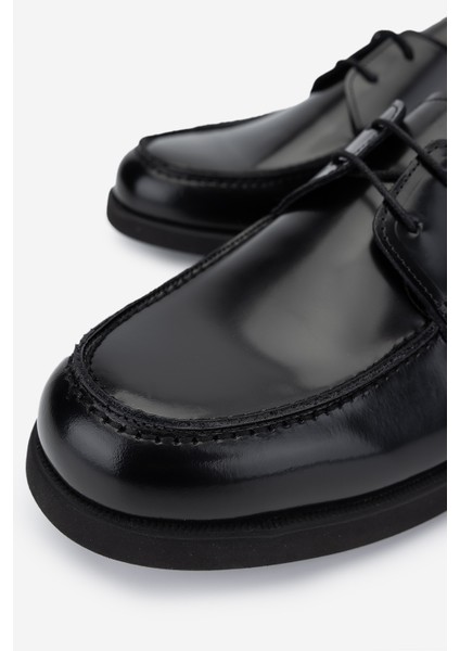 Erkek Deri Siyah Açma Casual Ayakkabı 537 3569 Erk Ayk Sk24-25 Siyah Acma modelleri