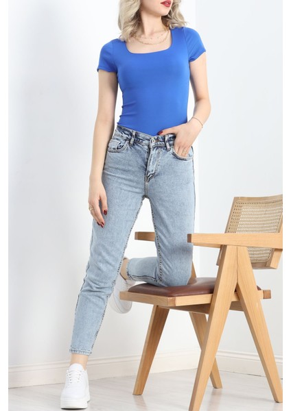 Mom Boyfriend Jeans Buzrenkli new