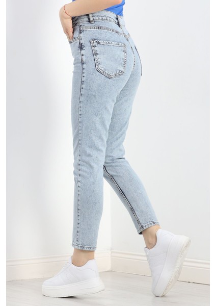 Mom Boyfriend Jeans Buzrenkli new